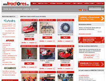 Tablet Screenshot of mini-tractores.eu
